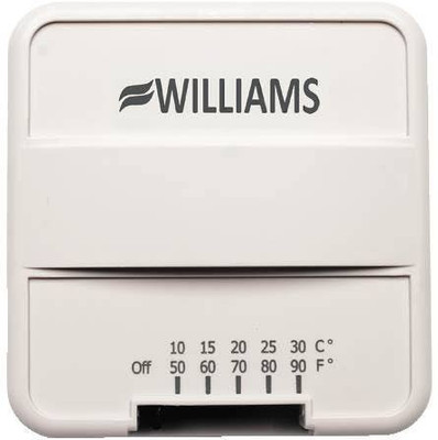 Williams Comfort Products P322016 Wall Mount Thermostat, 1V, Surface