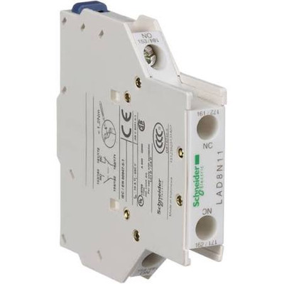 SCHNEIDER ELECTRIC LAD8N11 -Square D 1NO/1NC SideMnt Aux. Contact