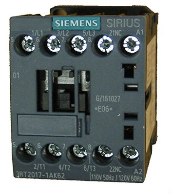 SIEMENS 3RT2017-1AK62 Industrial Controls 12A CONTACTOR 120V/60HZ