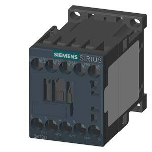 SIEMENS 3RT2017-1AK61 SIRIUS 3 POLE 12 AMP 120 VOLT AC CONTACTOR, 1 N.O. AUXILIARY CONTACT
