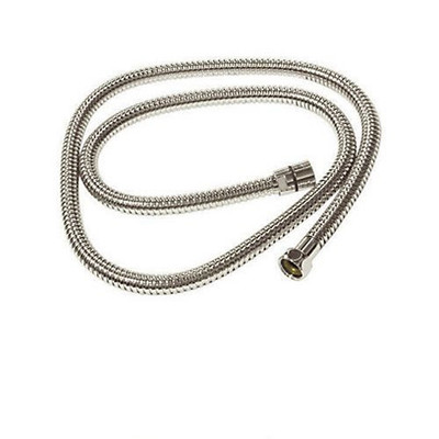 Rohl 114386 1/2-Inch Female by 1/2-Inch Female 59-Inch Flex Hose Standard Length Double Spiral in Polished Nickel