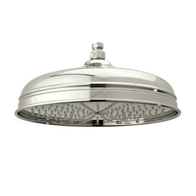 Rohl 1047/8PN Rohl 12" Diameter Bordano Shower Rose Showerhead With Easy Clean Anti-Cal Spray Pattern