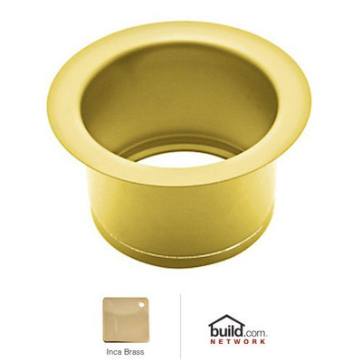 Rohl 117392 EXTENDED 2 1/2^ DISPOSAL FLANGE OR THROAT FOR FIRECLAY SINKS AND SHAWS SINKS IN INCA BRASS EXTENDED 2 1/2 THROAT I.BR