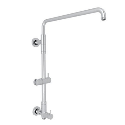 Rohl L0095APC Bossini Brass Retro-Fit Shower Column Riser With Diverter 15 3/4" Reach Swiveling