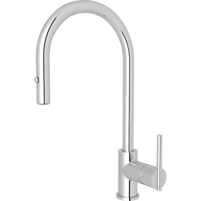 Rohl CY57L-APC-2 Modern Pirellone Pull-Down Side Lever Kitchen Faucet