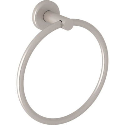 Rohl LO4STN Rohl Lombardia And Avanti Bath Towel Ring In Satin Nickel
