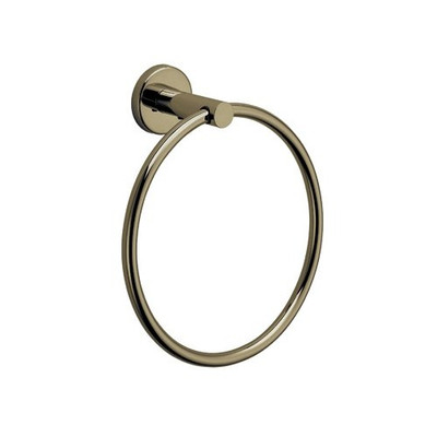 Rohl LO4TCB Rohl Lombardia And Avanti Bath Towel Ring In Tuscan Brass