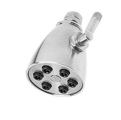 Rohl 108828 Michael Berman Graceline Showerhead 6 Jet with Adjustable Spray 1/2F Inlet Swivel Connection, Polished Chrome