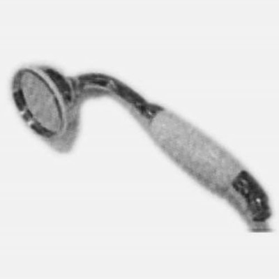 Rohl 118663 Perrin & Rowe Handshower Only with White Porcelain Insert In Polished Nickel for Deck Bath Mixers And Exposed Therm with Incline P & R Hndshwr Fr Dck Mxrs P.Nk