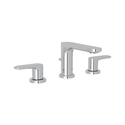 Rohl LV102L-APC-2 Rohl Meda Bath Three Hole Deck Mounted Widespread Lavatory Faucet With Pop-Up And