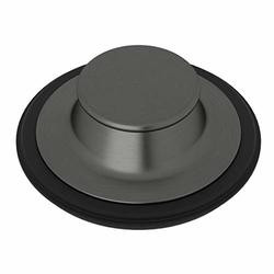 Rohl 115213 - I.S.E. DISPOSAL STOPPER IN BLACK STAINLESS STEEL WITH BLACK RUBBER GASKET OR SEAL
