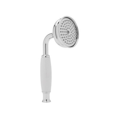 Rohl 1100/8EAPC Rohl Brass And White Resin Handle Single Function Straight Handshower With Easy Clean
