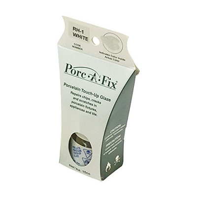 Rohl 117773 Porc-A-Fix Porcelain Repair Touch Up Glaze Kit in Allia White Only for Allia Porcelain or Fireclay Sinks 15cc Jar or Bottle for Chips Cracks