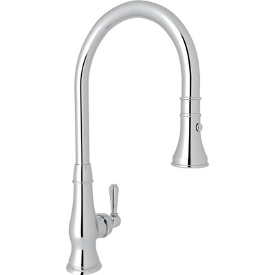 Rohl A3420LMAPC-2 Rohl Italian Kitchen Patrizia Single Lever Single Hole Pulldown Kitchen Faucet
