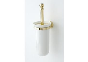 Rohl 106241 U.6938 Perrin and Rowe Wall Mounted Toilet Brush Holder, Satin Nickel