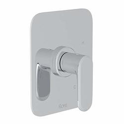 Rohl 115512 KIT MEDA BATH TRIM SET TO PRESSURE BALANCE WITH METAL LEVER HANDLE AND WITHOUT DIVERTER IN POLISHED CHROME