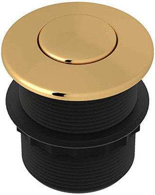 Rohl 104562 SPECIAL ORDER ONLY NON-CANCELABLE AND NON-RETURNABLE AIR ACTIVATED SWITCH BUTTON ONLY FOR WASTE DISPOSAL IN PERRIN & ROWE ENGLISH GOLD INCLUDING ESCUTCHEON BASE AND FASTENING NUT