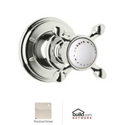 Rohl 108342 2-3/8-Inch Diameter Perrin and Rowe Edwardian Trim Only for the 3/4-Inch Wall Mounted Volume Control, Polished Nickel