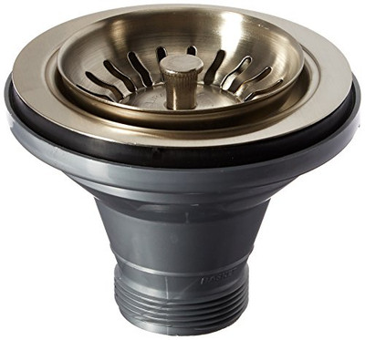 Rohl 115322 Basket Strainer Without Pop-Up In Satin Nickel Manual Operation