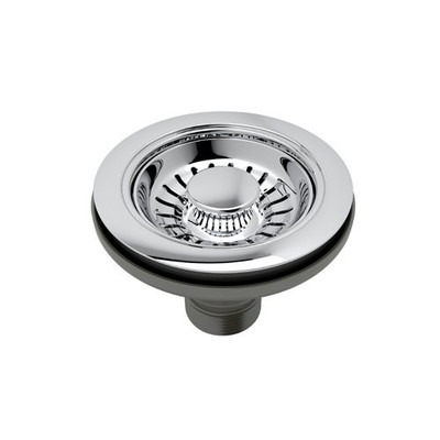 Rohl 115321 Basket Strainer Without Remote Pop-Up With Large 1 7/16" Diameter Pull Knob In Polished