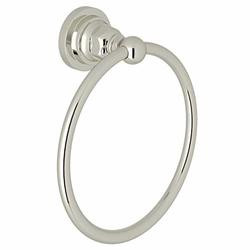 Rohl A1485LIPN Rohl San Giovanni Bath Wall Mounted Towel Ring In Polished Nickel