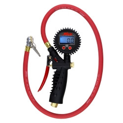 Milton Industries MIL573D Digital Inflator Gauge with Ball Foot Air Chuck Clip.