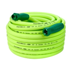 Legacy Manufacturing LEGHFZG575YWS Flexzilla Garden Hose with SwivelGrip, 5/8" x 75', Heavy Duty, Lightweight, Drinking Water Safe, 5/8" x 75', Zillagreen with Swivelgrip.