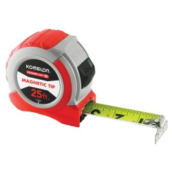 Komelon KOM73425 25' x 1.07" Magnetic Powerblade II Tape Measure.