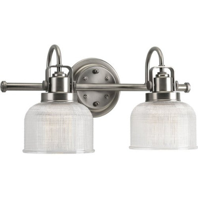 Progress Lighting 94299181 P2991-81 Archie Collection 2-Light Vanity Fixture, Antique Nickel