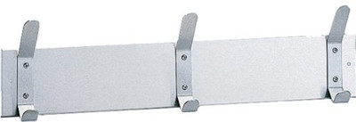 Bobrick 232x24  304 Stainless Steel Hook Strip, Satin Finish, 24" Length x 2-1/4" Width x 6-1/2" Height