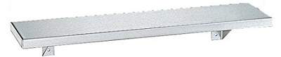Bobrick 295x16 295 Stainless Steel Shelf, Satin Finish, 16" Length x 5" Width