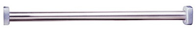 Bobrick 6047x36  ClassicSeries 304 Stainless Steel Extra Heavy Duty Shower Curtain Rod with Square End Flange, Satin Finish, 1-1/4" Diameter x 36" Length