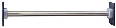 Bobrick 6047x72  ClassicSeries 304 Stainless Steel Extra Heavy Duty Shower Curtain Rod with Square End Flange, Satin Finish, 1-1/4" Diameter x 72" Length