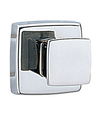 Bobrick 6717  ClassicSeries Stainless Steel Surface Mounted Single Robe Hook, Satin Finish, 2" Length x 2" Width x 2" Projection