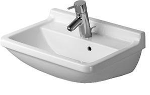 Duravit 300500000 Washbasin 19 1/2" Starck 3 with, overflow white White Alpin