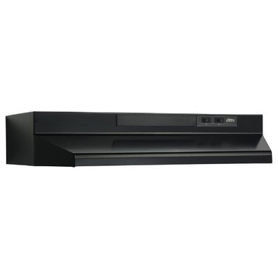 Broan F403023 -Broan Two-Speed Four-Way Convertible Range Hood, 30-Inch, Black,