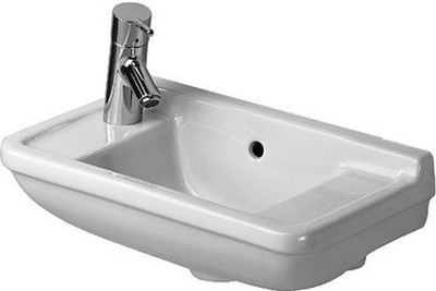 Duravit 751500009 Handrinse basin 50 cm Starck 3, with overflow white, left tap White Alpin