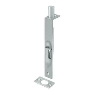 Deltana 6FBS26D  6 in. Heavy Duty Square Flush Bolt44; Satin Chrome - Solid Brass - 15 Case