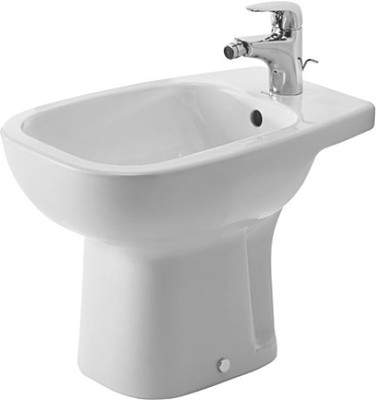Duravit 22381000002 Bidet floor standing 22" D-Code, white, with of, with tp, 1 th White Alpin