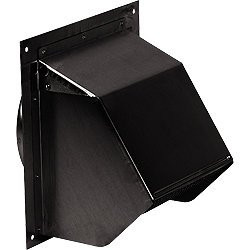 Broan 843BL Broan Wall Cap (black) for up to 6" round duct Broan Wall Cap (black) for up to 6" round