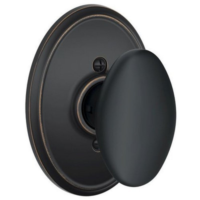 SCHLAGE F170SIE716WKF F170-SIE-WKF Single Dummy Siena Door Knob with the Decorative Wakefield, Aged Bronze