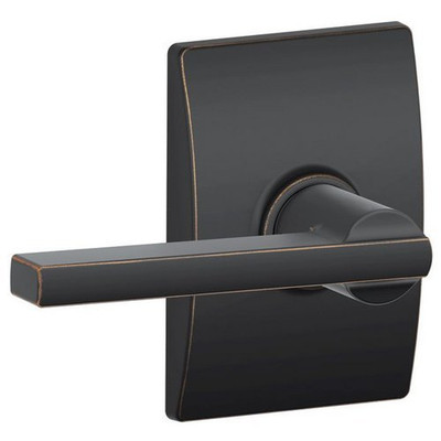SCHLAGE F10LAT716CEN Century Collection Latitude Aged Bronze Hall and Closet Lever