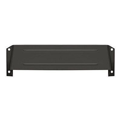 Deltana MSH158U10B Solid Brass Mail Slot Hood For Open Back Plates Oil-Rubbed Bronze. Mail Slot For Door.