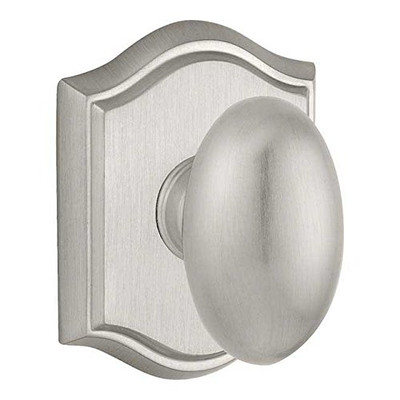 Baldwin PSELLTAR150  Reserve Passage Ellipse with Traditional Arch Rose in Satin Nickel Finish