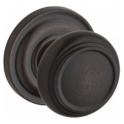 Baldwin ENTRATRR112 Reserve Entry Traditional Knob and Traditional Round Rose Venetian Bronze Finish.