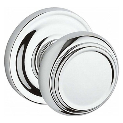 Baldwin ENTRATRR260 Reserve Entry Traditional Knob and Traditional Round Rose Bright Chrome Finish