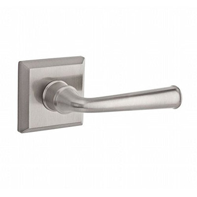Baldwin ENFEDTSR150 Reserve Entry Federal Lever and Traditional Square Rose Satin Nickel Finish