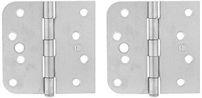 Deltana SS44058TA32D-RH 4 in. x 4 in. Square Stainless Steel Hinge w Security Tab - Pair (Right) 760923482597 .