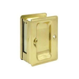 Deltana SDPA325U3  Adjustable 3 1/4-Inch x 2 1/4-Inch Passage HD Pocket Locks Color: Polished Brass Model: 760923318209 .