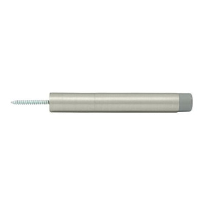 Deltana BDS450U15 BDS450 4-1/2" Maximum Extension Solid Brass Baseboard Door Bumper, Satin Nickel, Pack Of 2.